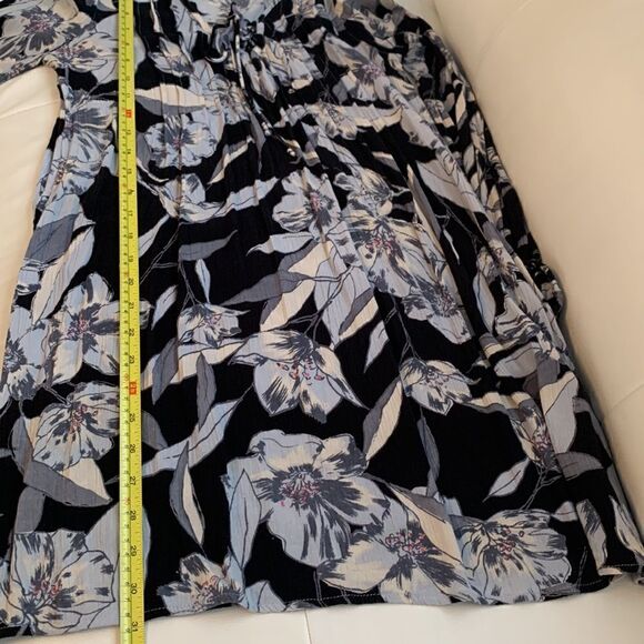 Billabong Floral Flowy Rayon Long Sleeve Tunic Mini Dress Size XS - Picture 7 of 10